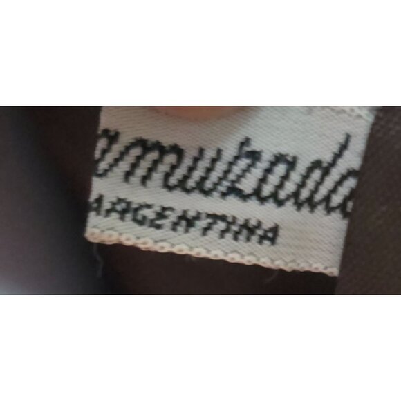 Vintage Brown Suede Long Coat Button Closure & Pockets old money classic warm - Picture 8 of 10